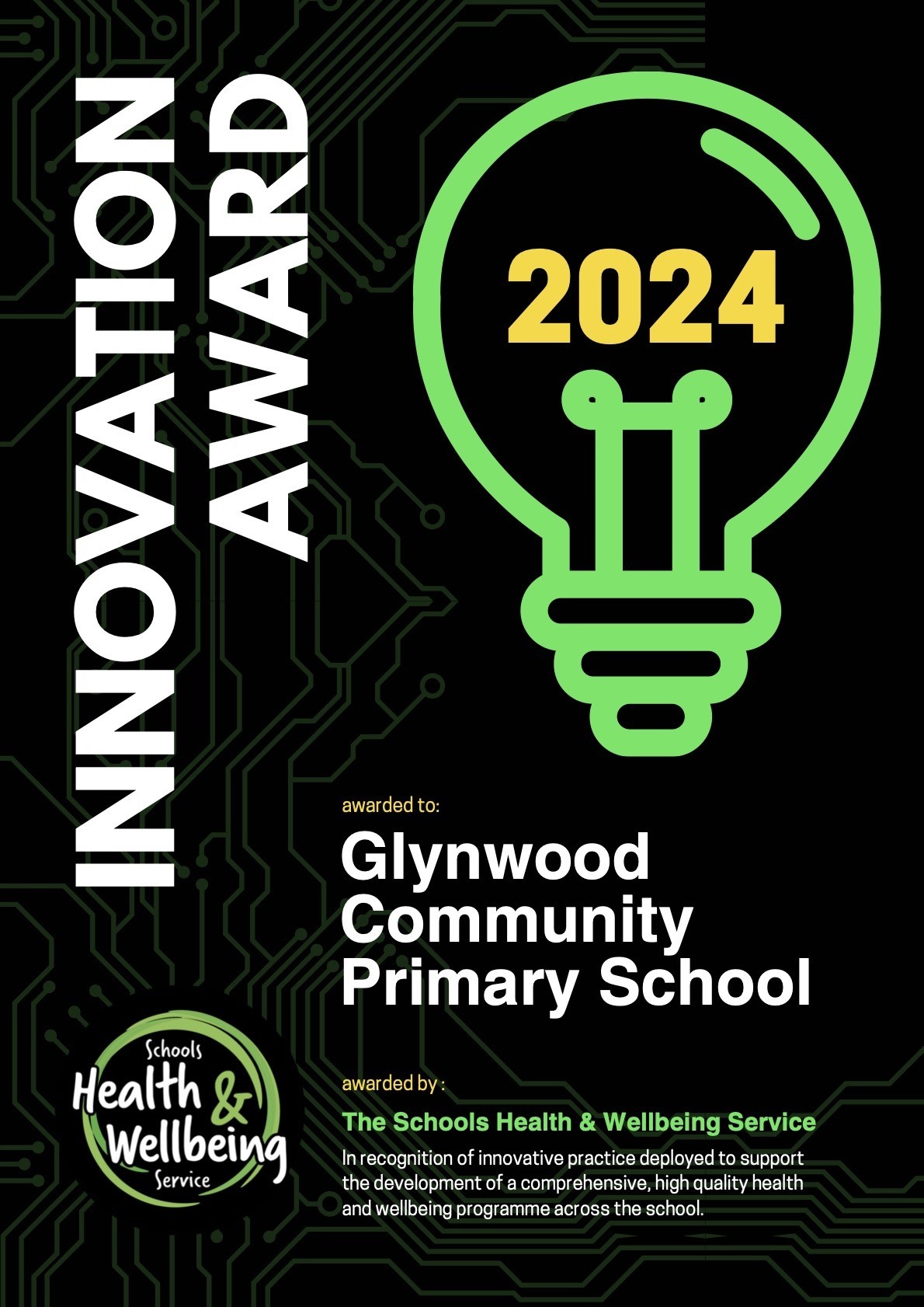 Innovation Award - Glynwood Primary School