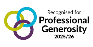 Recognised for Professional Generosity 2025 - 2026
