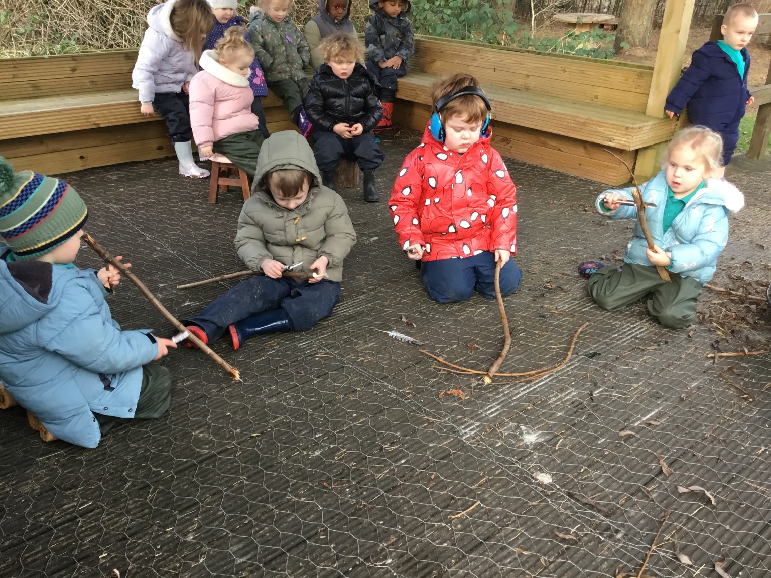 Practicing our wittling skills