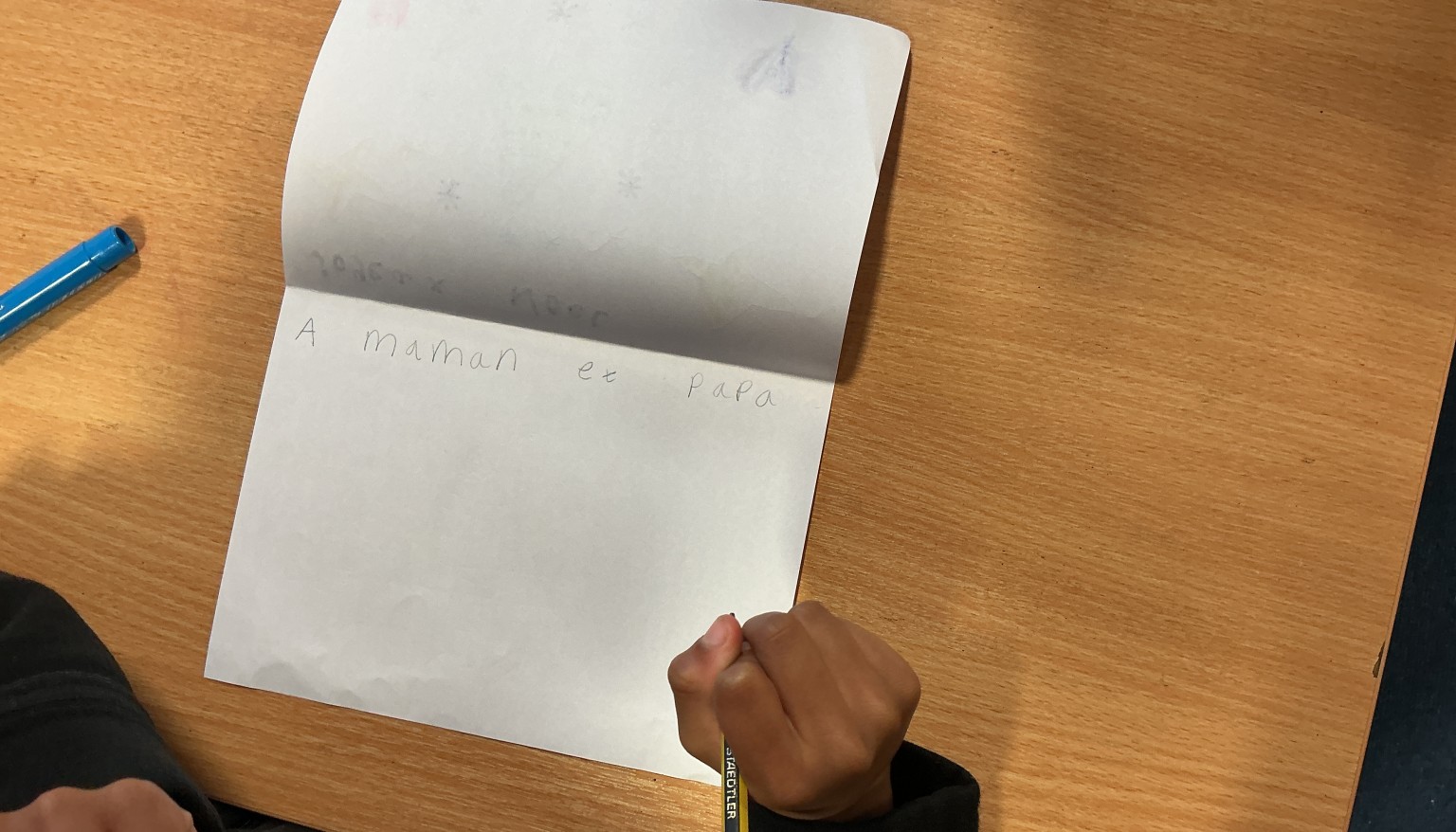 French Christmas cards in the making