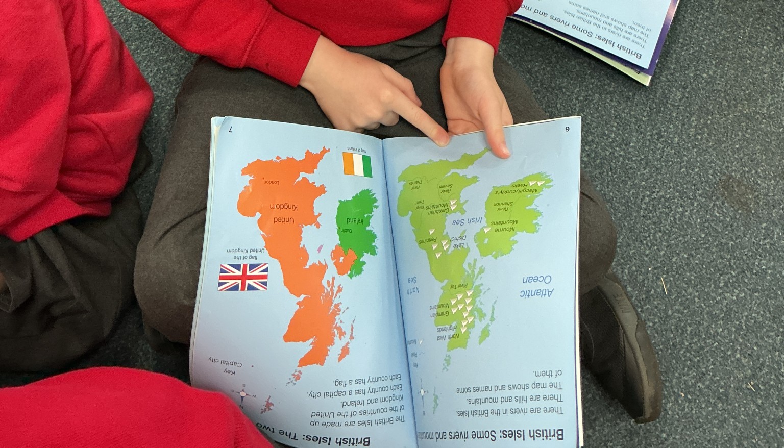 I enjoyed finding the surrounding seas and oceans. 