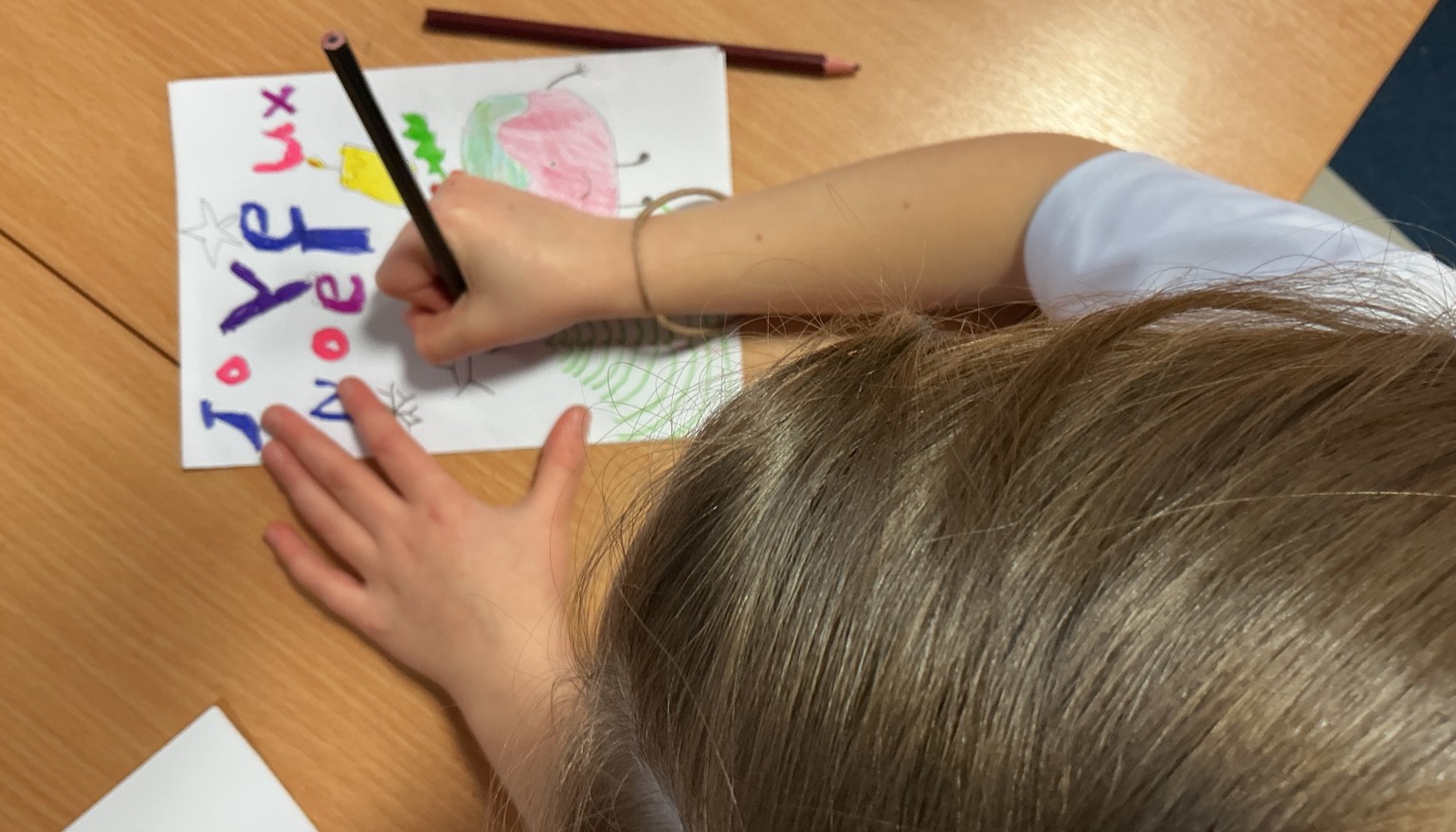 French Christmas cards in the making