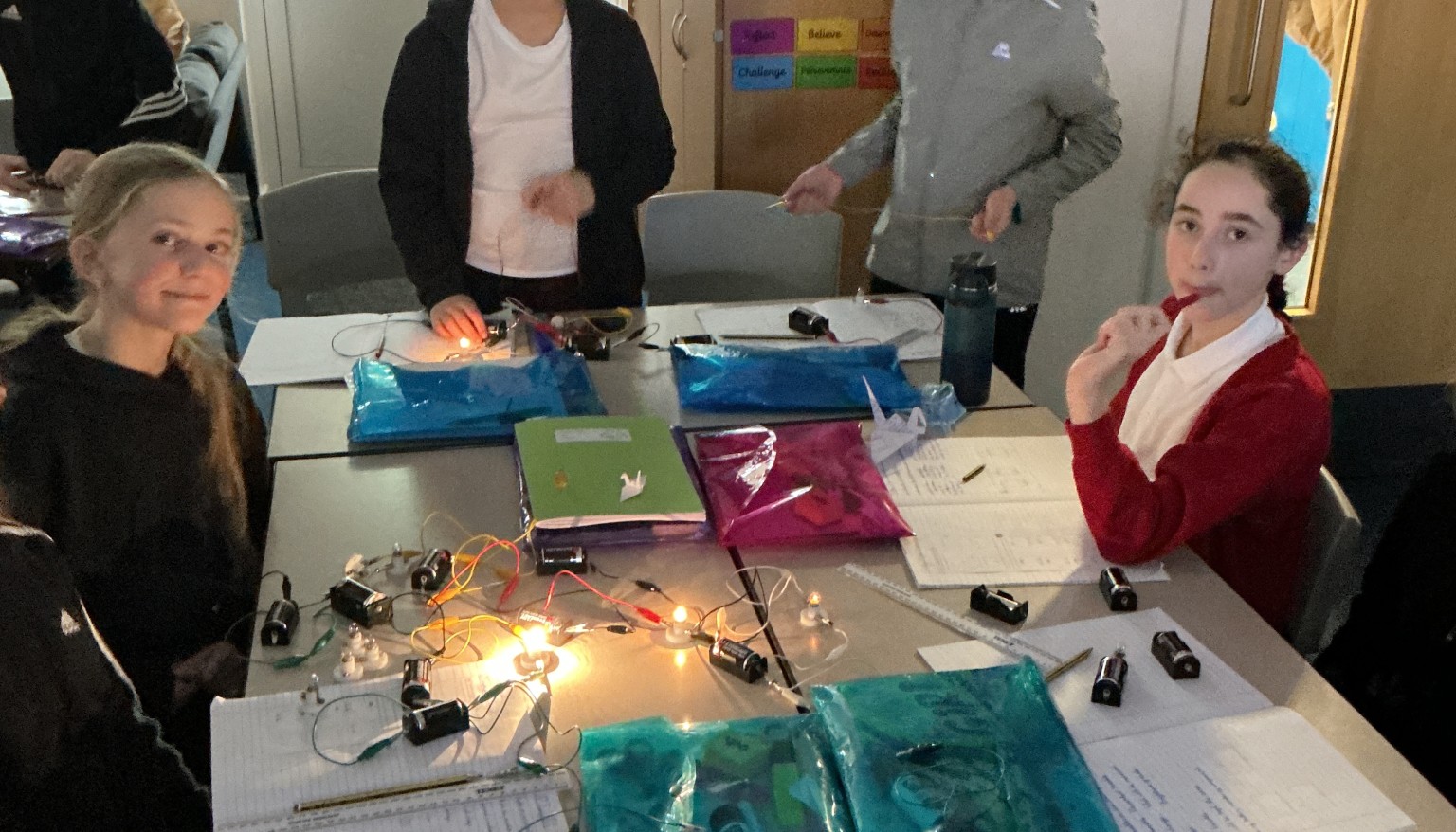 We proved that the greater the voltage in a circuit, the brighter the bulb.