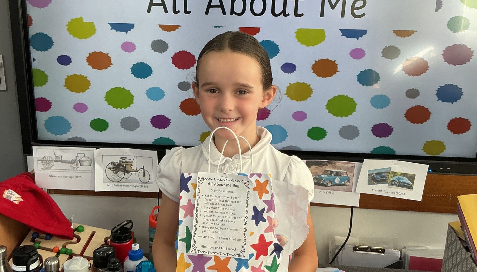 I got to share some things about me. 