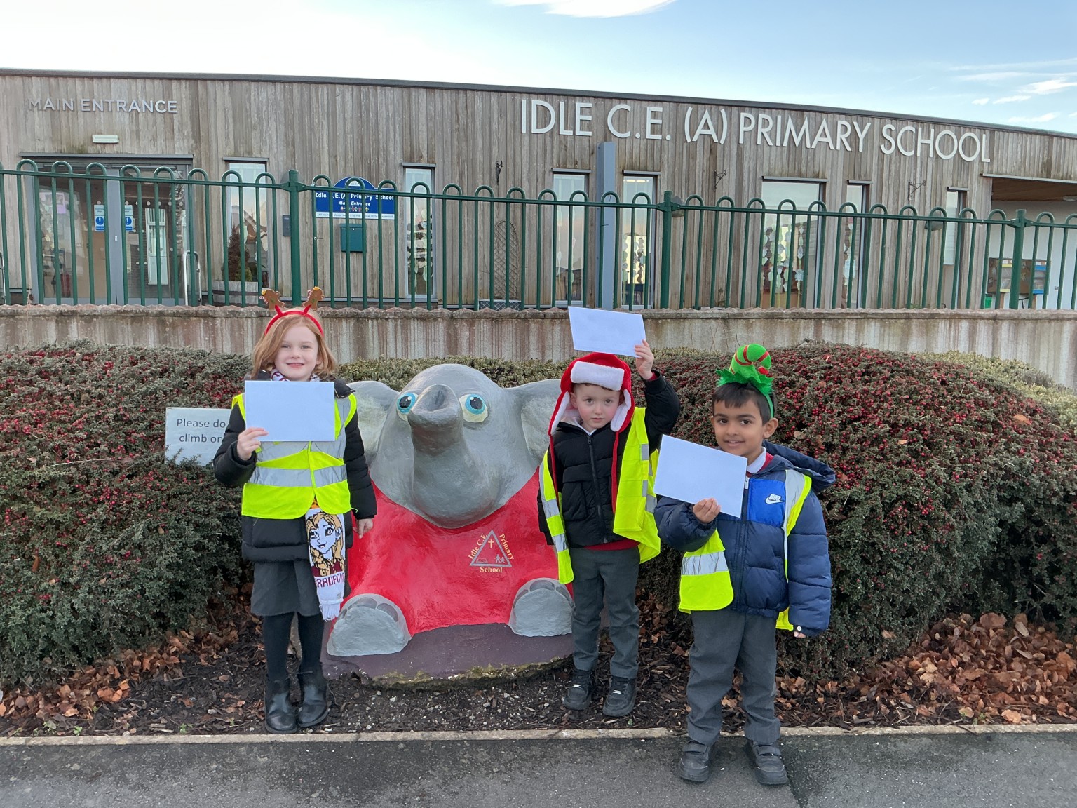 Reception delivering Christmas cards (Autumn Term 2025)