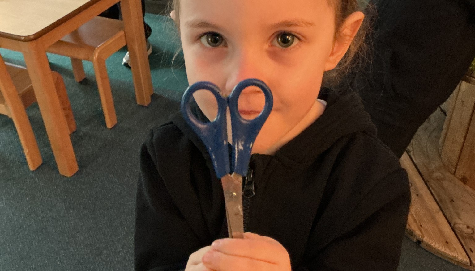 Finding circles in the handles of the scissors