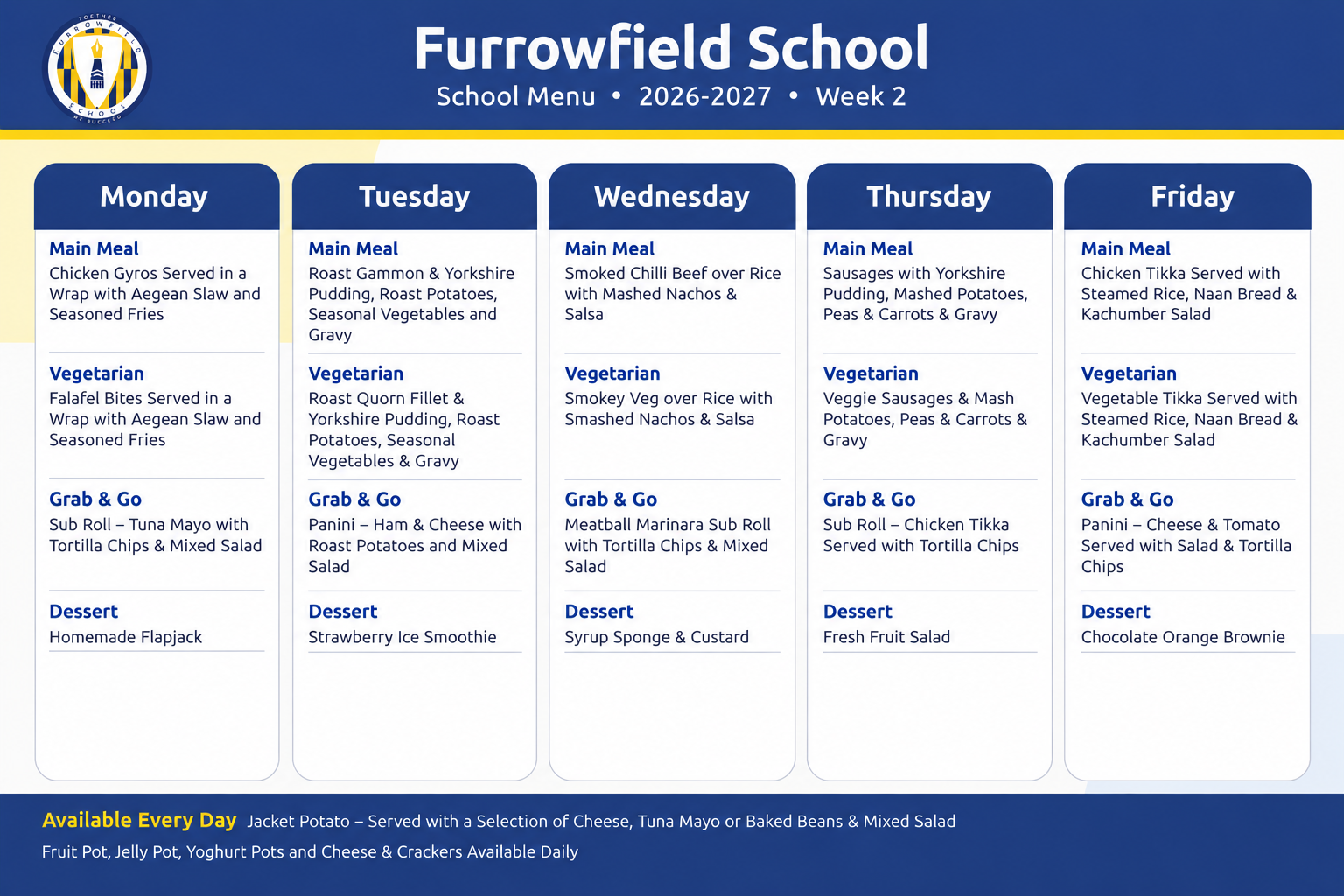 Week 2 Menu