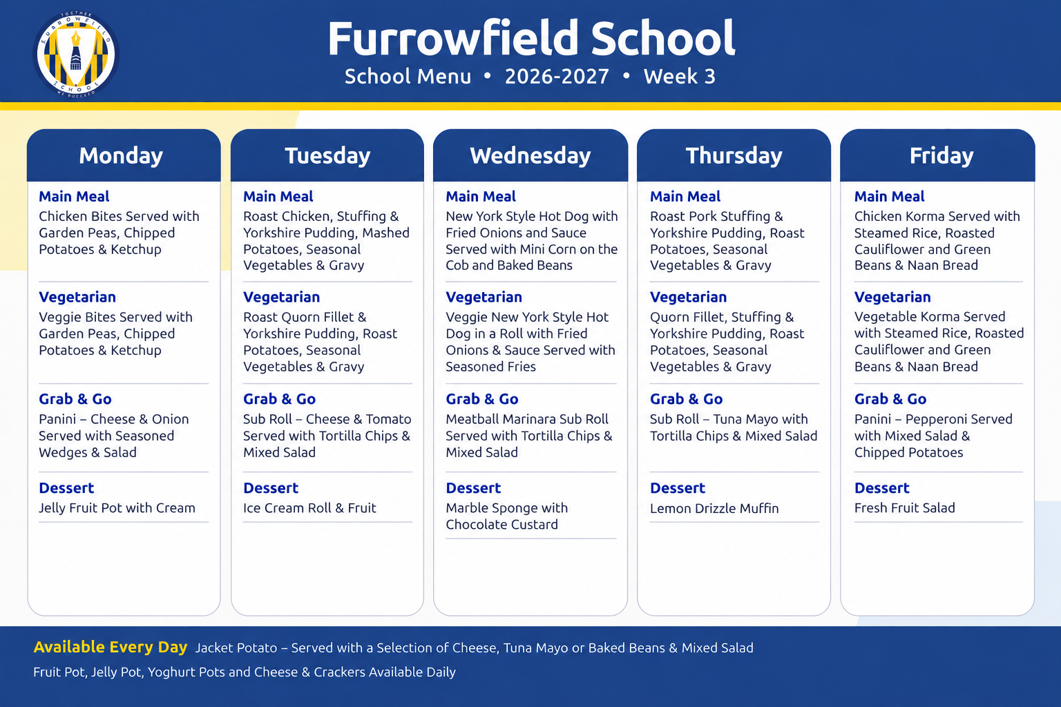 Week 3 Menu