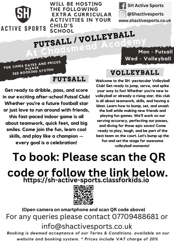 Autumn 2 After School Clubs