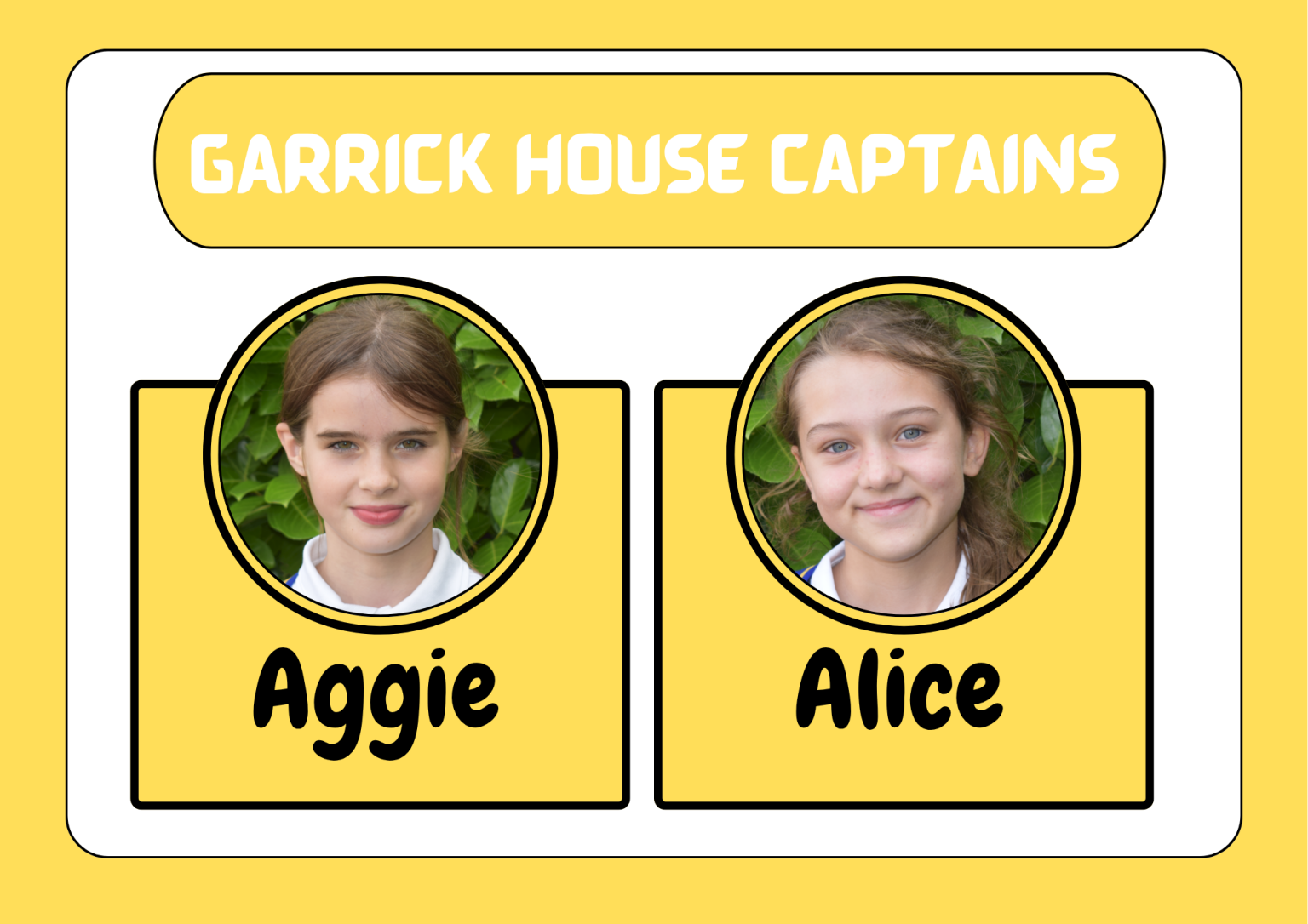 Garrick House Captains