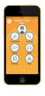 SafeSpot - an app promoting positive mental wellbeing in children and young people 