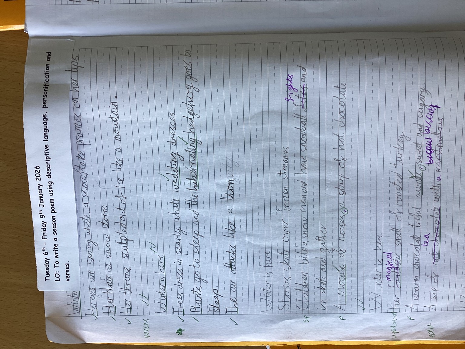 Year 3 writing examples