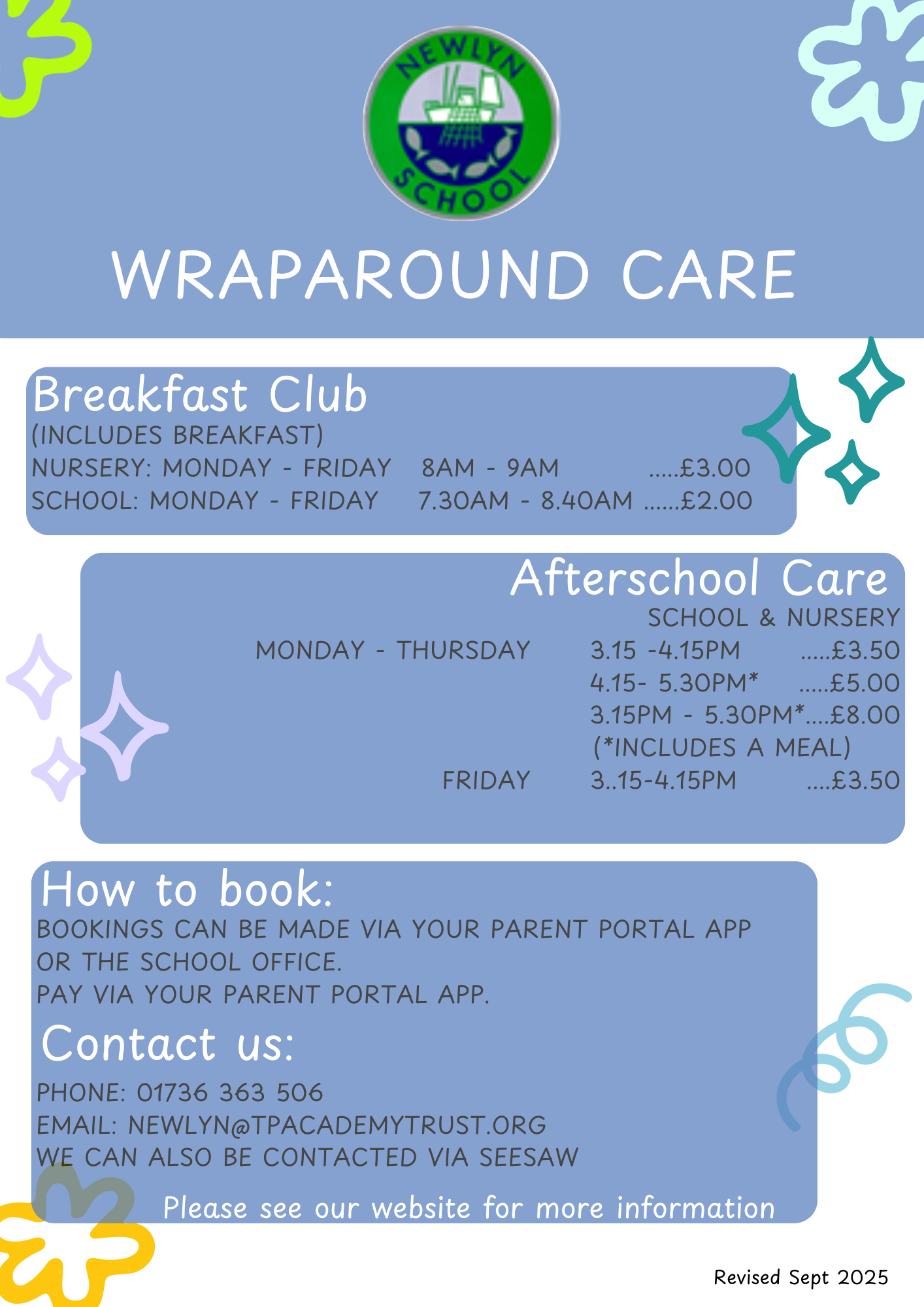 Session Times & Prices