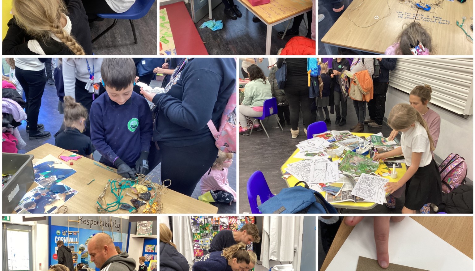 Images of Black History Month art exhibition