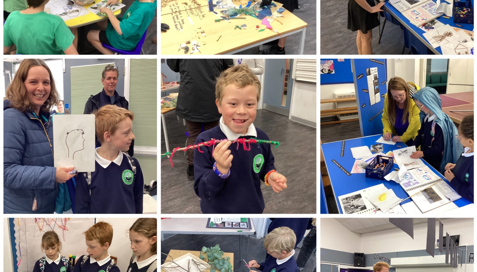 Images of Black History Month art exhibition