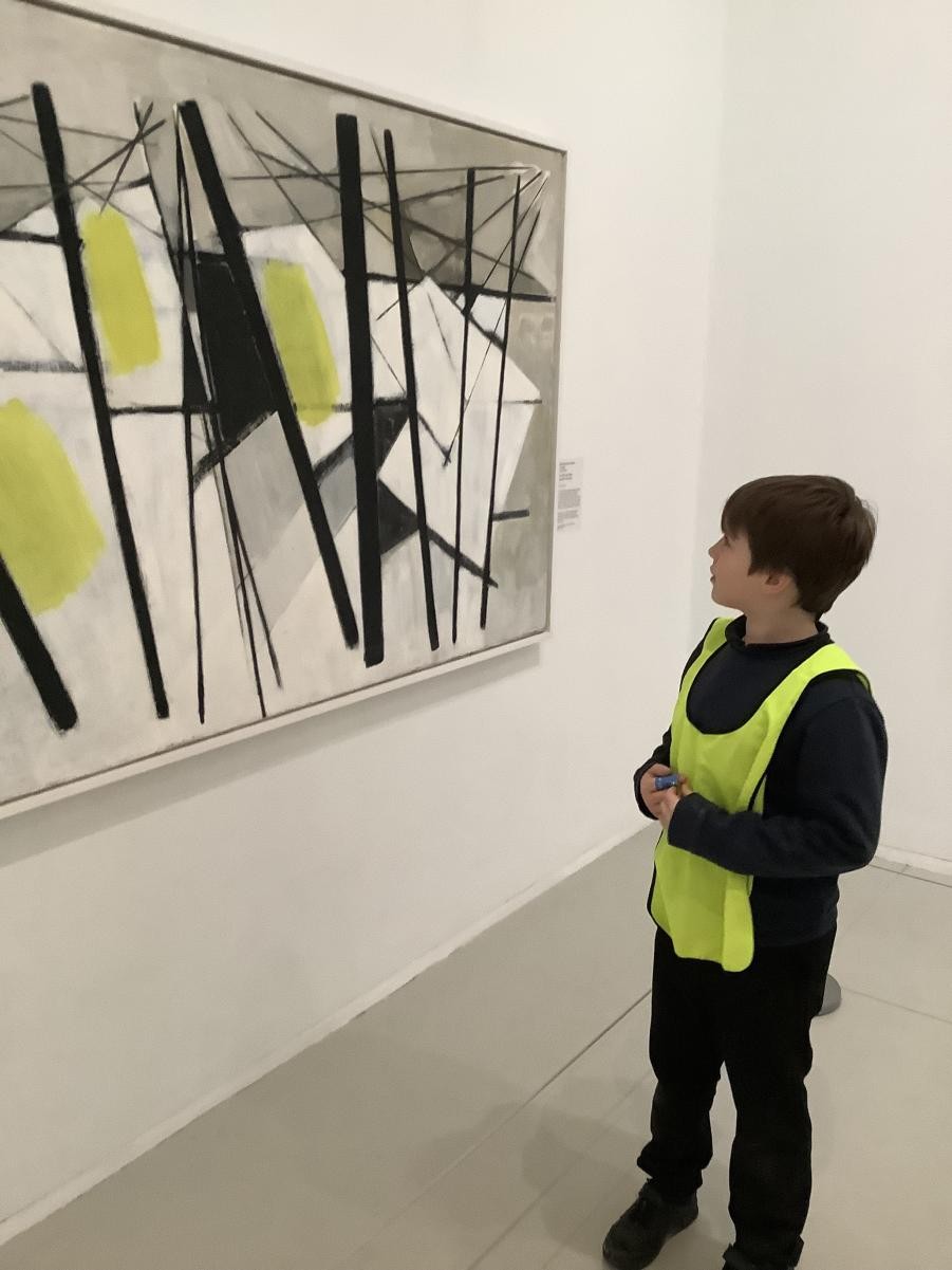 Child Observing Art