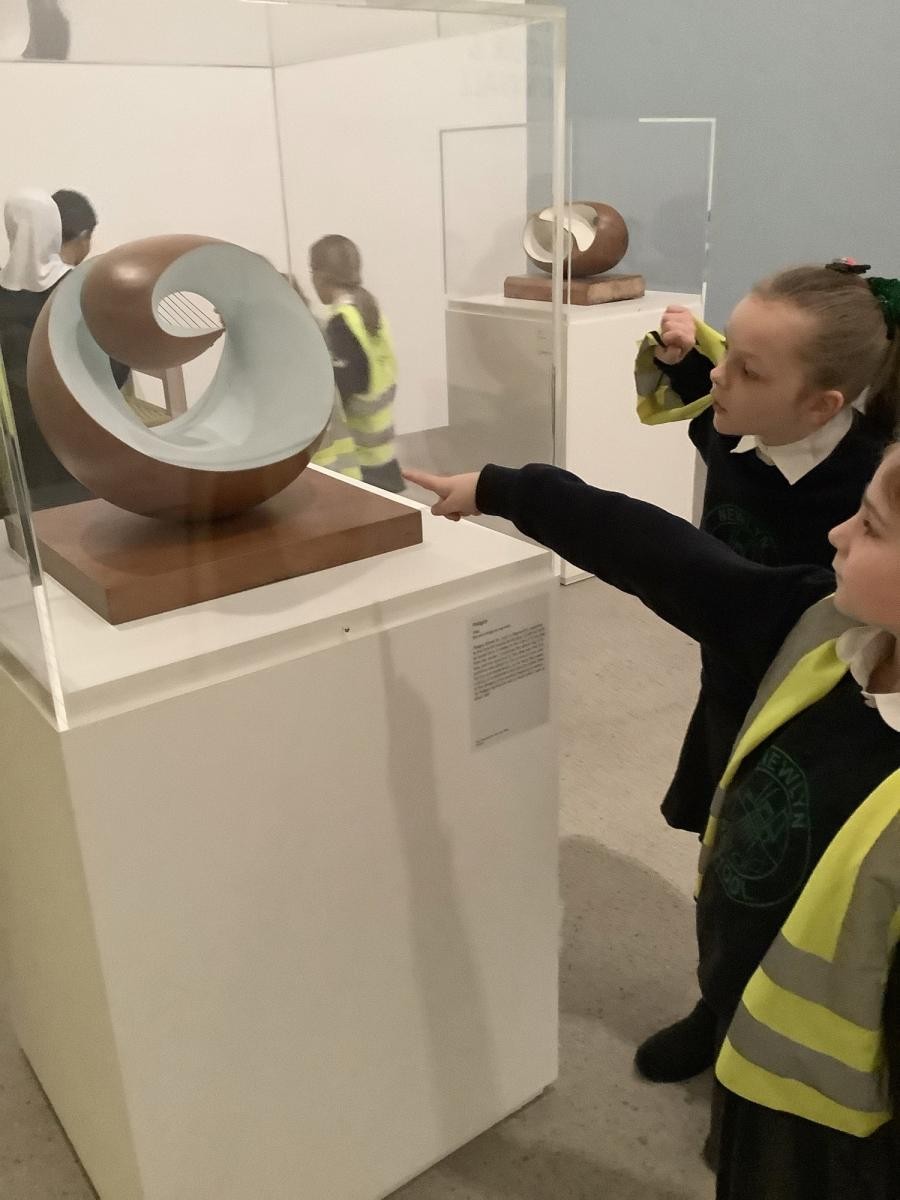 Children Observing Art