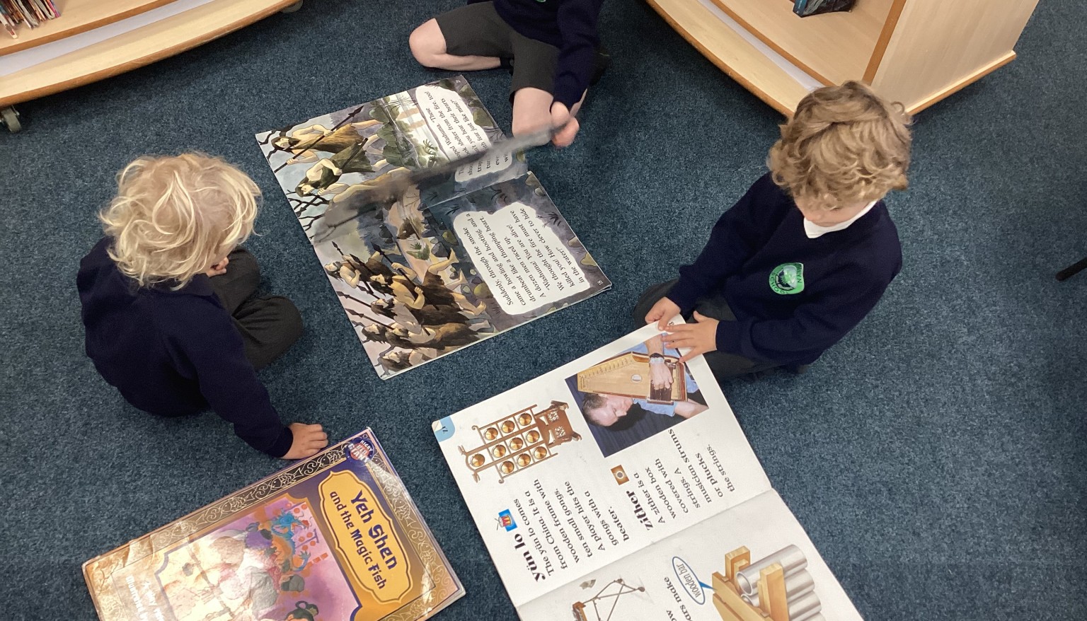 Reading in the library