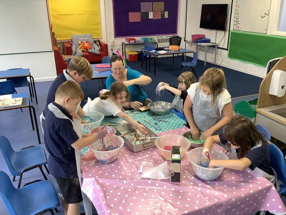 There is always time for fun filled craft with your friends.