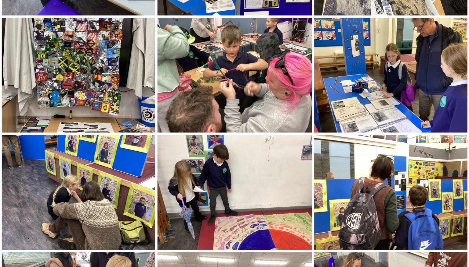 Images of Black History Month art exhibition