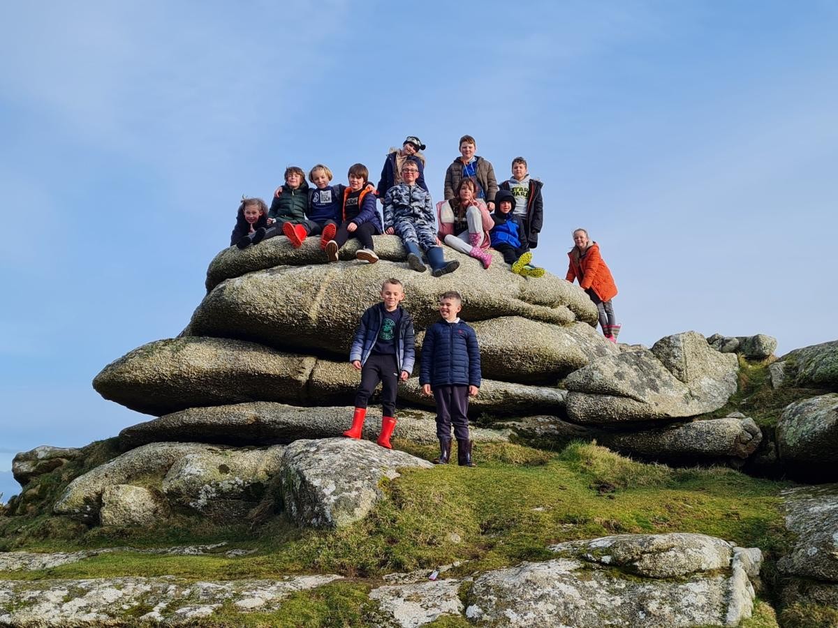 Group Picture on a Rock