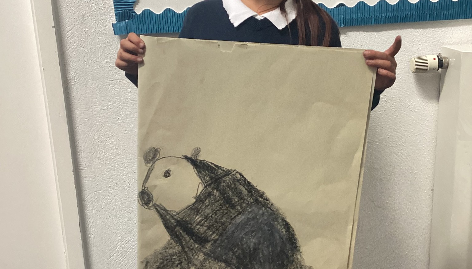 Large scale drawings of objects which are special to us, inspired by the work of VeronicaRyan