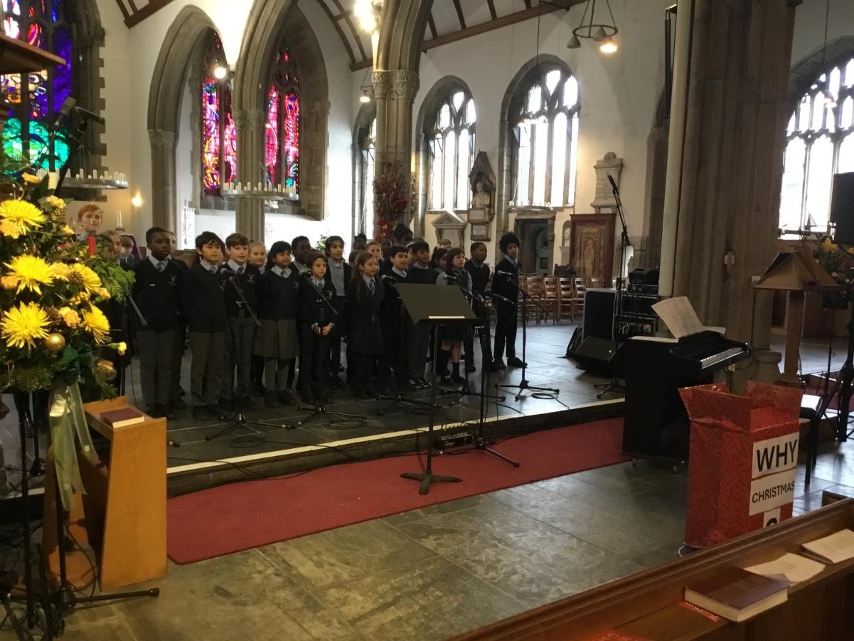 Performing at the Lord Mayor's Carol Concert