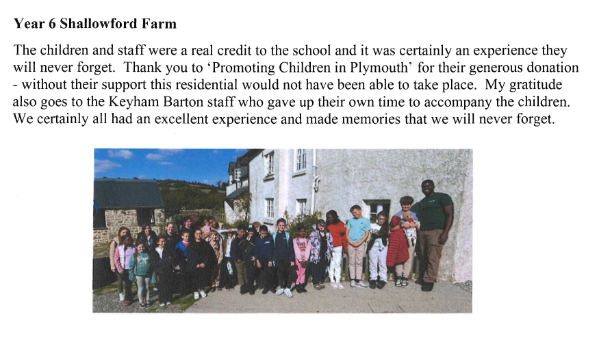 Thank you to the staff, Kier Bam Construction and PCiP.