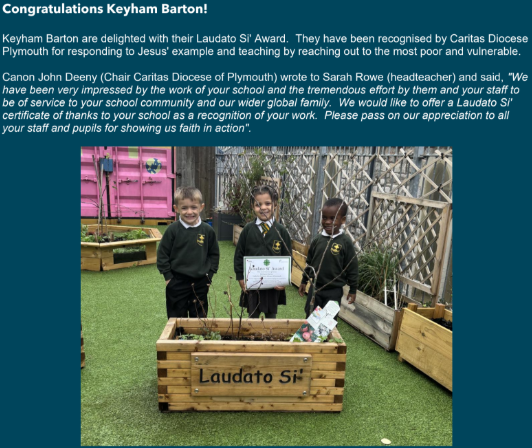 A super team effort by the Keyham Barton school family. 