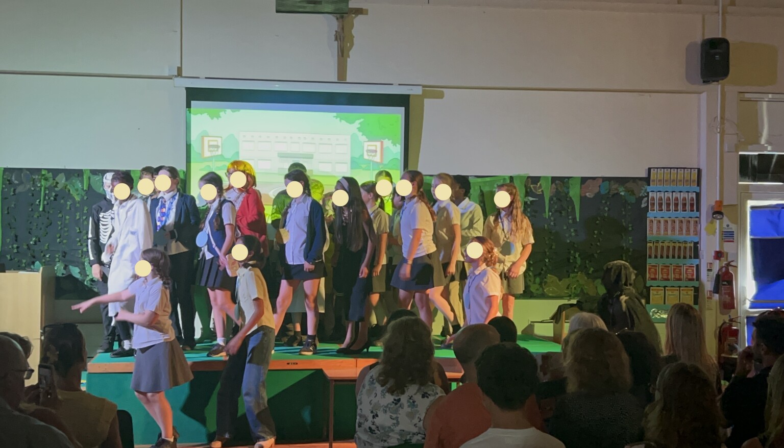 The whole community work together