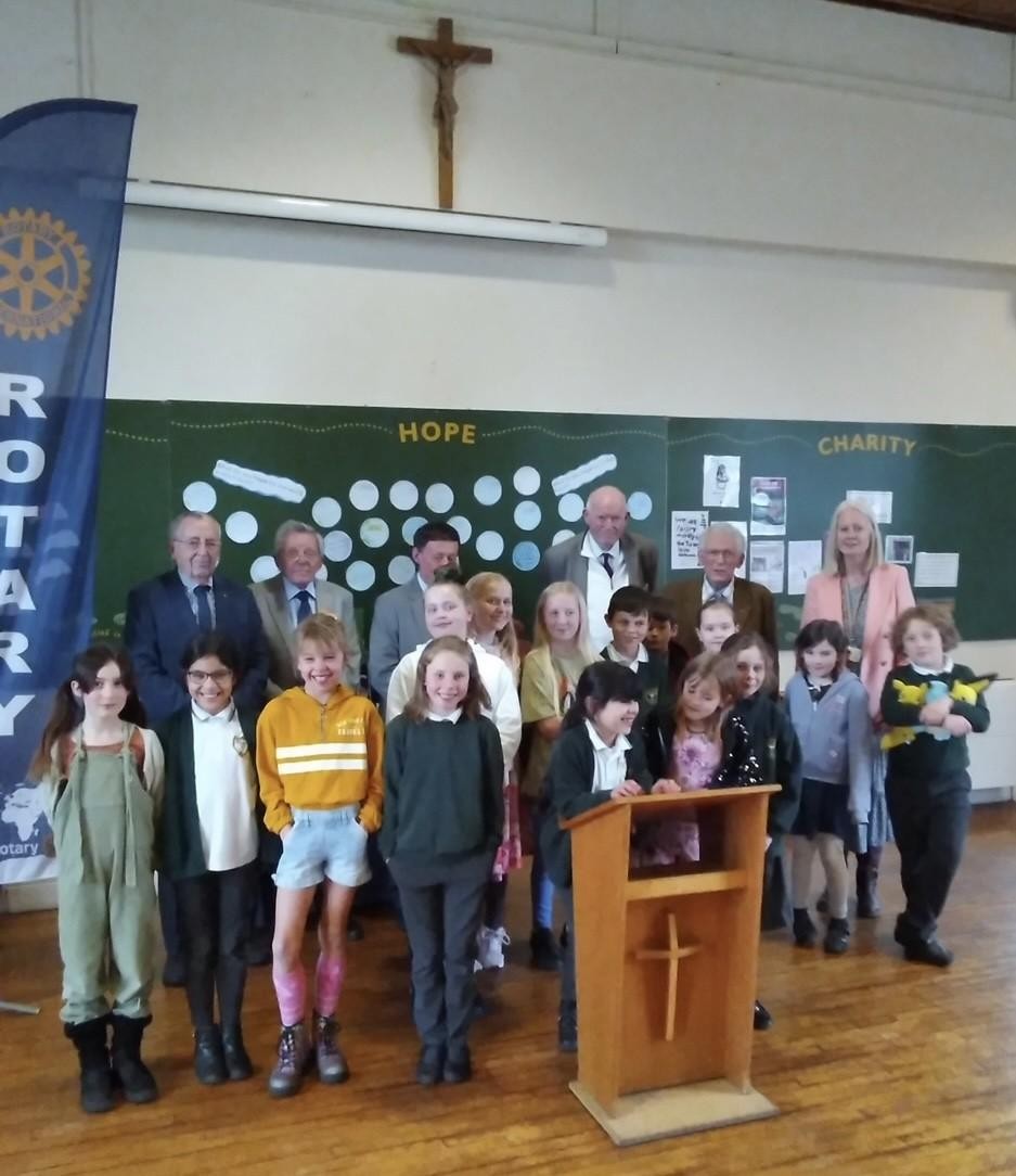 Rotary Junior Speaks at Our Lady and St. Patrick’s Primary school.