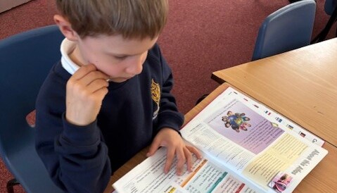 Locating countries in atlases.