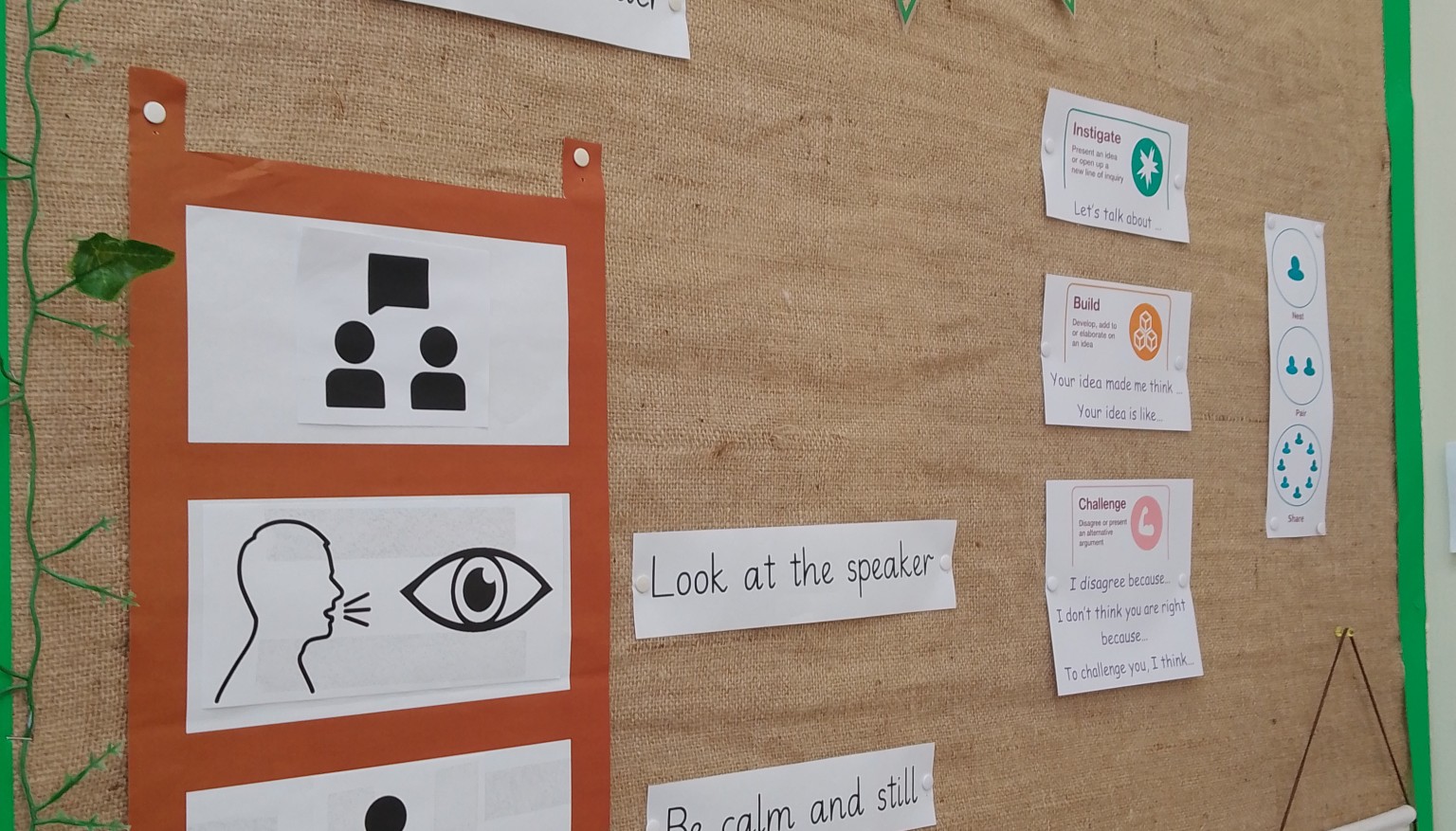 These help remind children of their targets. 