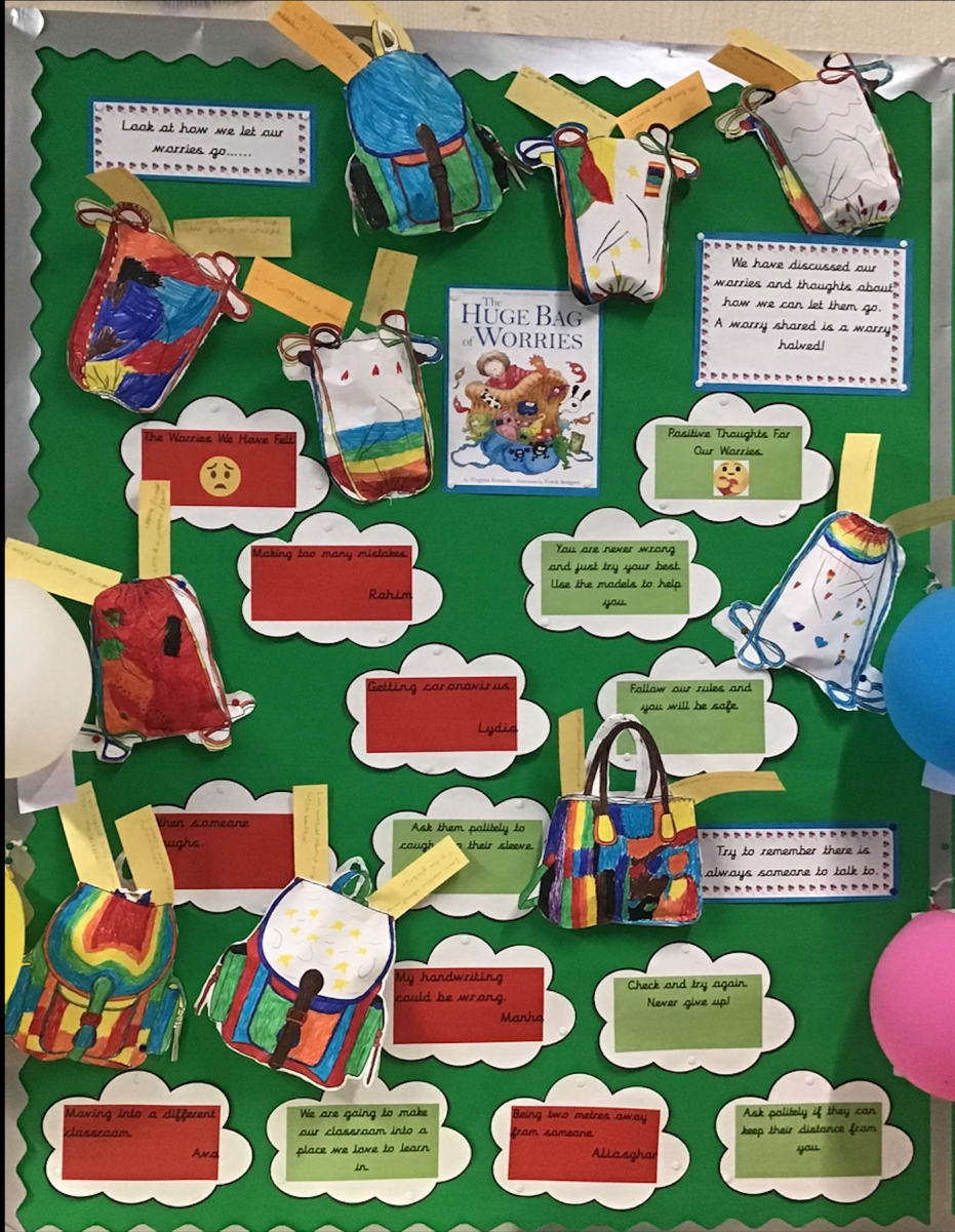 Year 3 have also done some work with the book 'the huge bag of worries' by Virginia Ironside