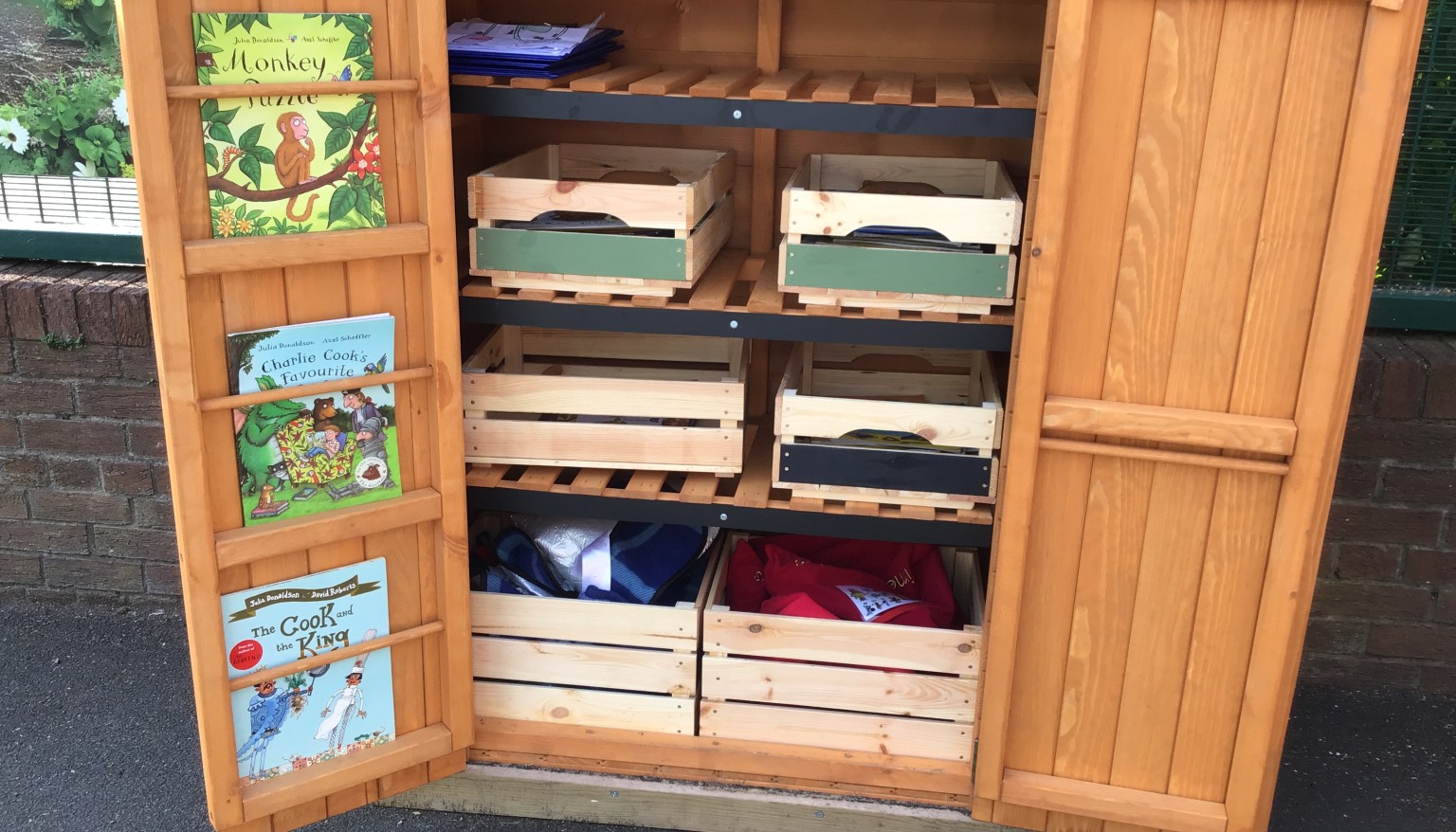 inside reading shed 