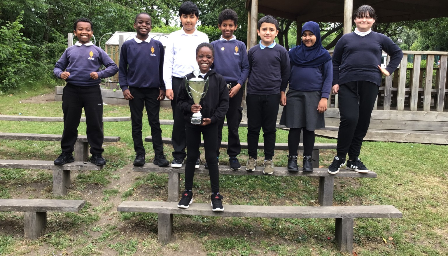 We attended after-school club to develop our skills and won the 2025 competition. 