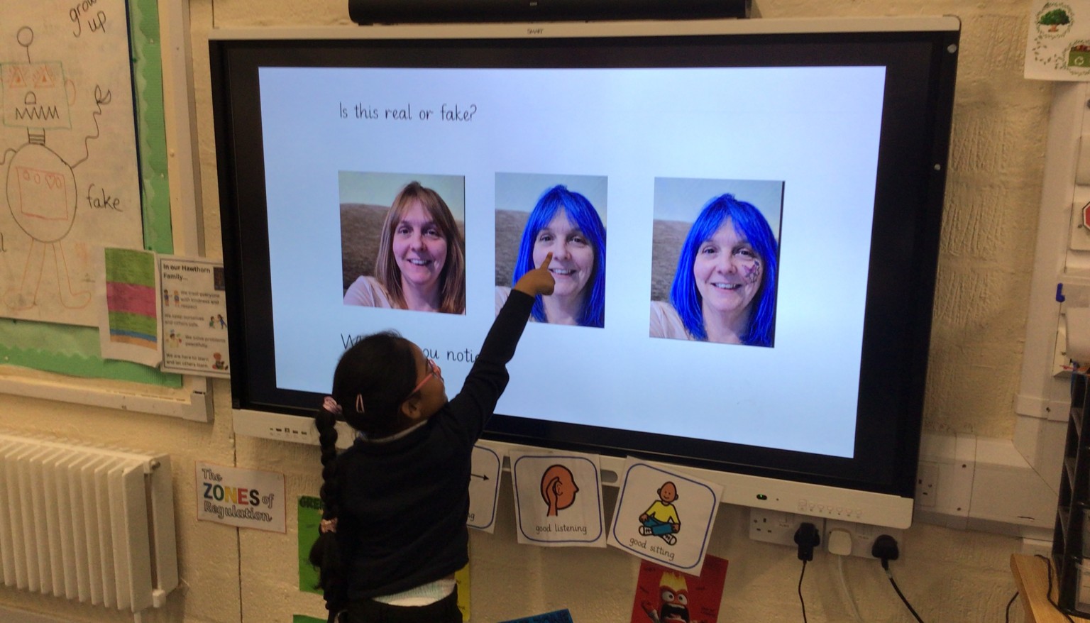 This is fake! You don't have blue hair!