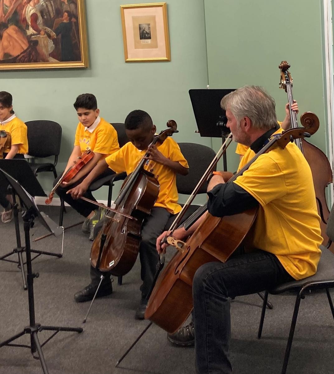 Beethoven Strings Ensemble performing at Lit & Phil Library 