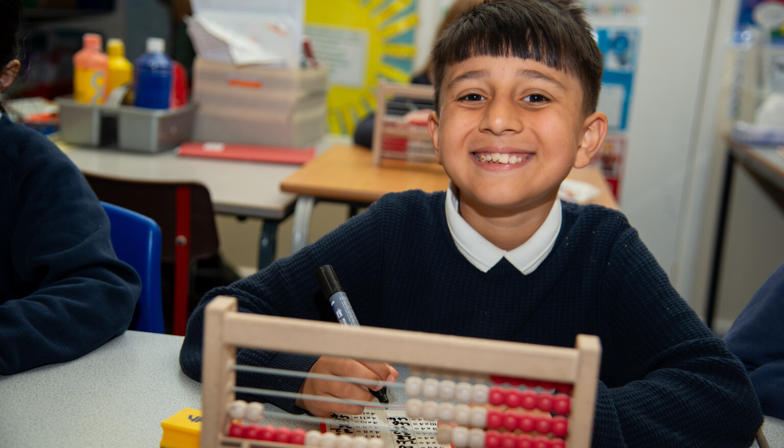 Smiles all around when using the Rekenrek!