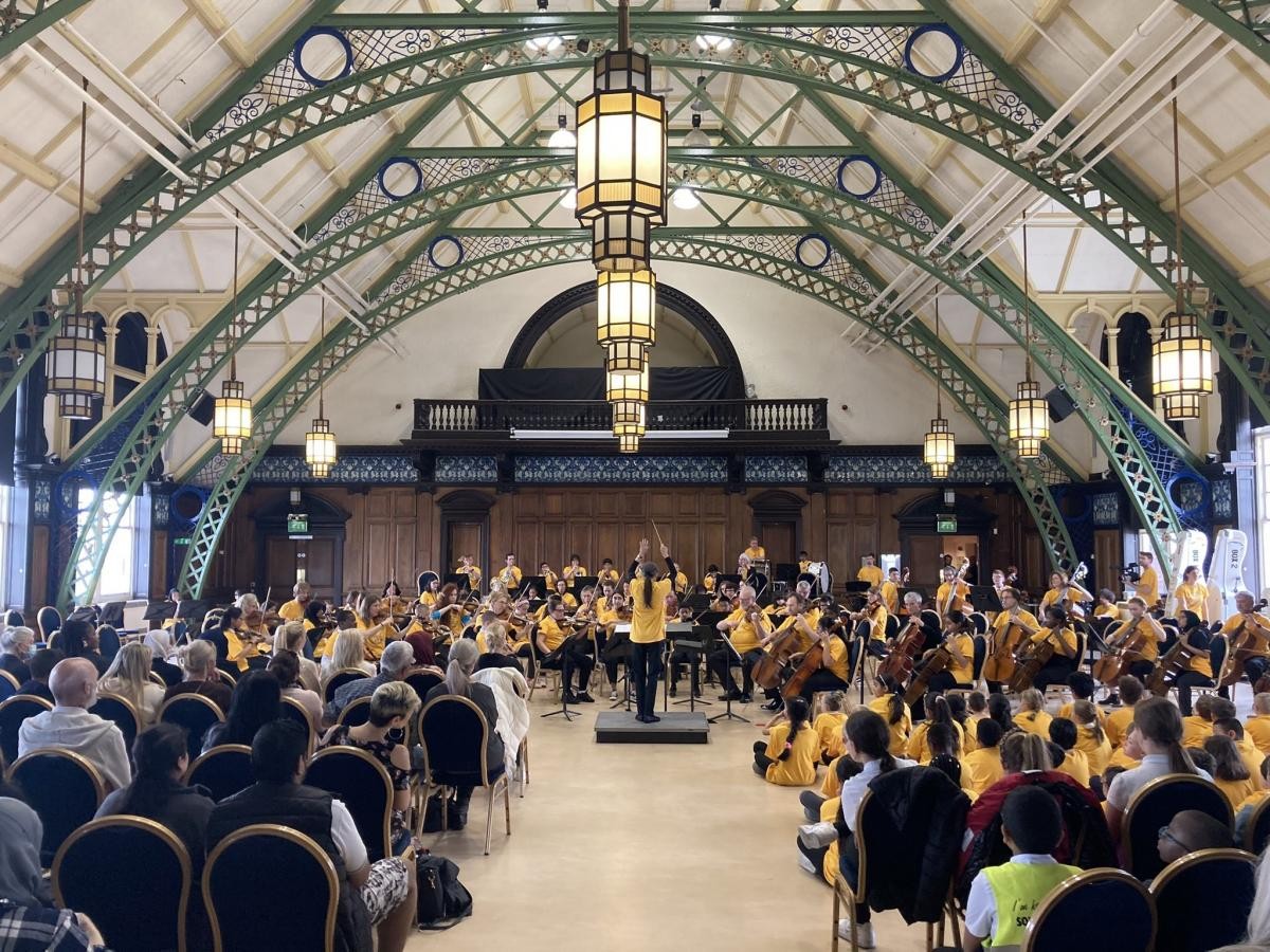 Hawthorn Primary Symphony Orchestra perform side by side with Royal Northern Sinfonia at The Discovery Museum - May 2022