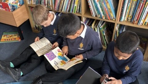 Reading books