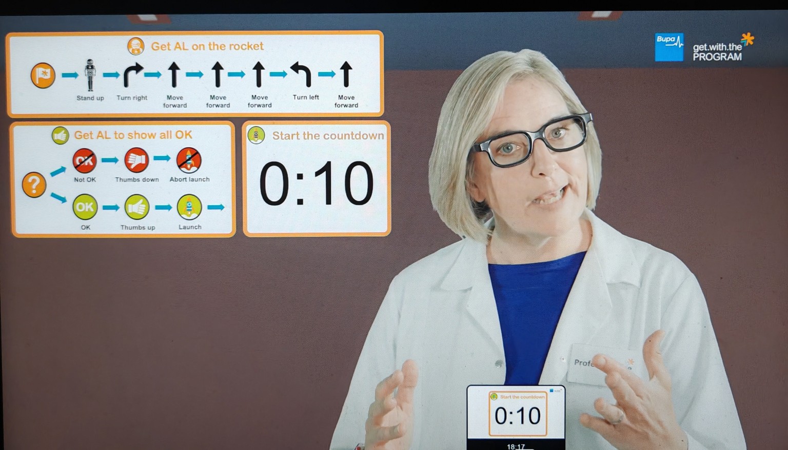 Professor Trice sharing her algorithm