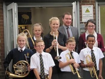 Alison Balsom, the internationally famous trumpeter, visited our school! - October 2014