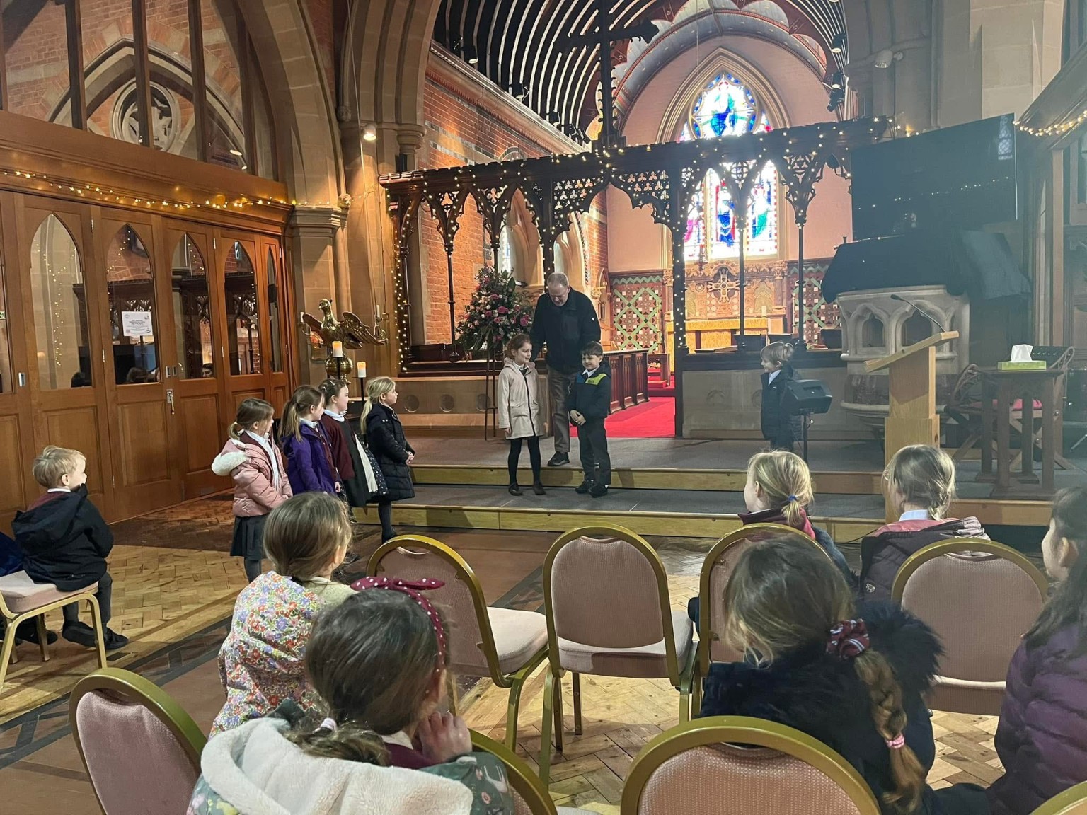 Holy Trinity church visit with Year 1