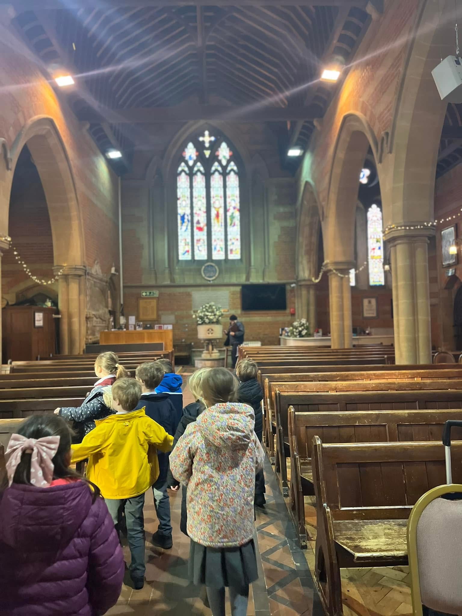 Holy Trinity church visit with Year 1