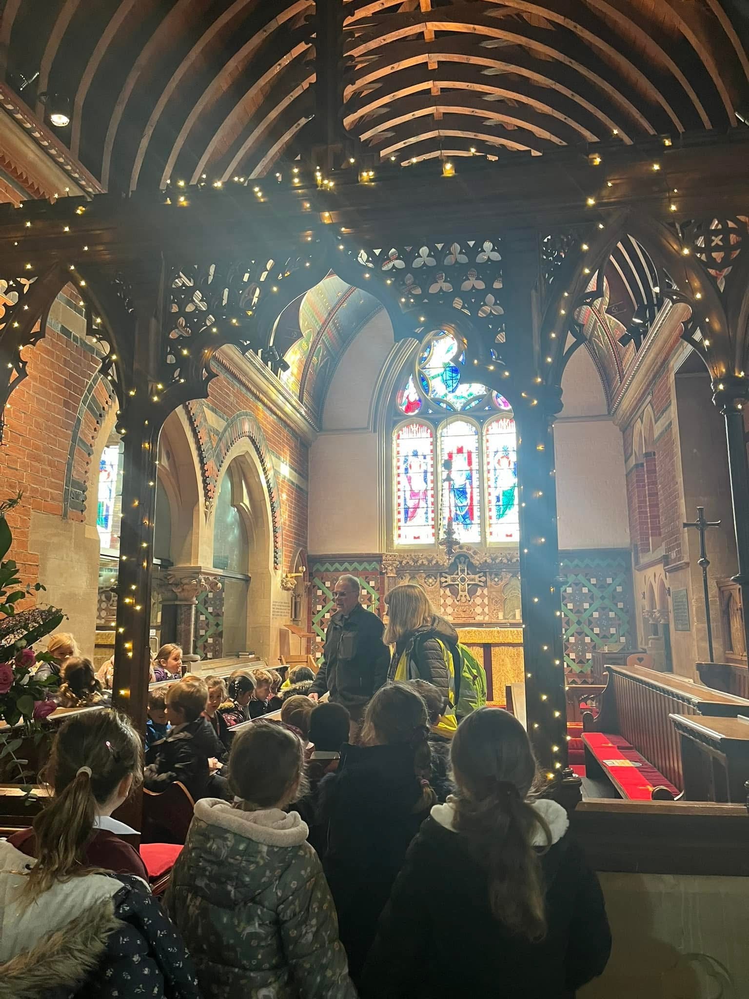 Holy Trinity church visit with Year 1