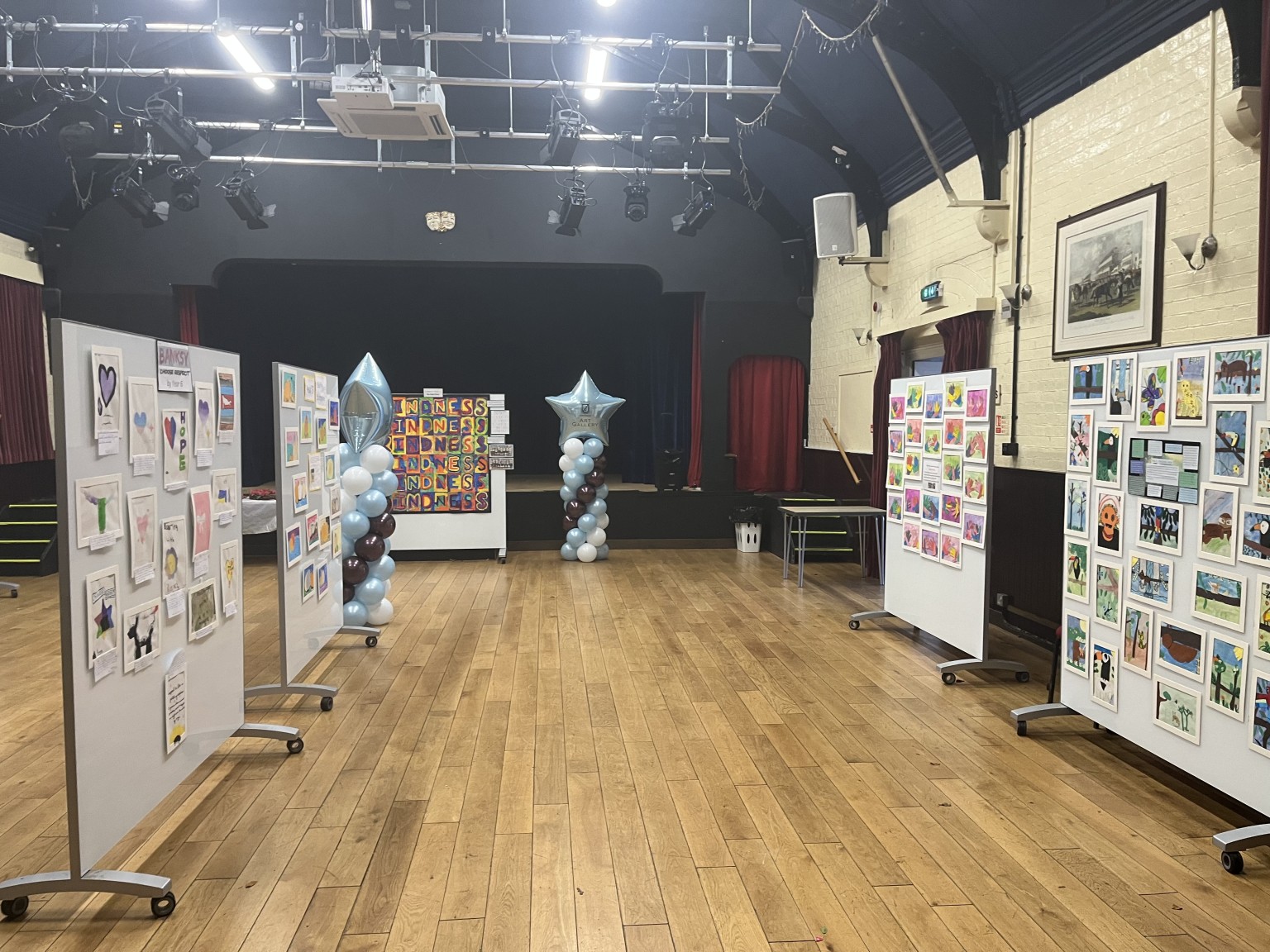 Whole-school art gallery at Cordes Hall - November 2024