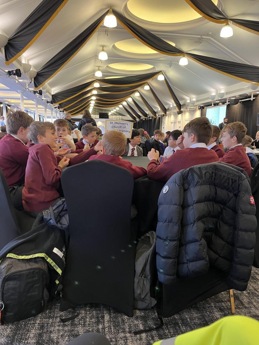 Year 6 attending a 'Mindfulness Roadshow' at Ascot Racecourse