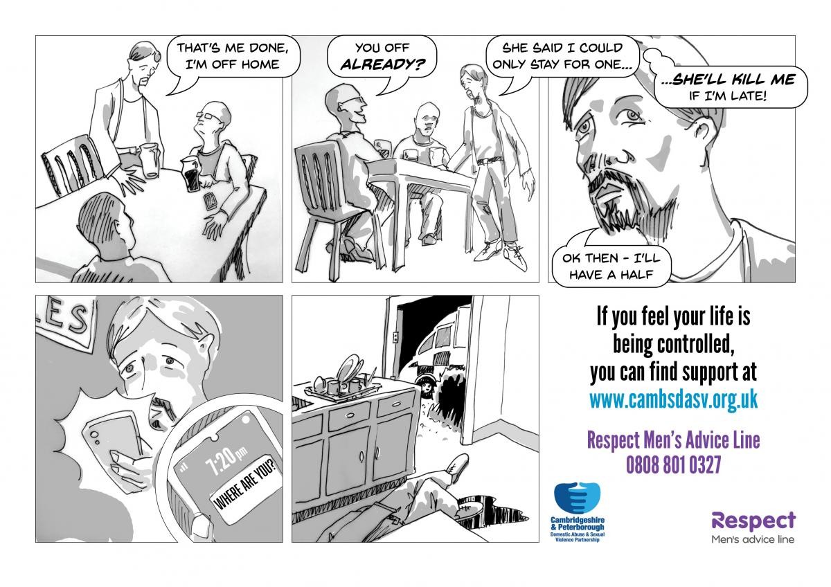 Storyboard of male victim being teased by his friends. later is laying down with ambulance outside