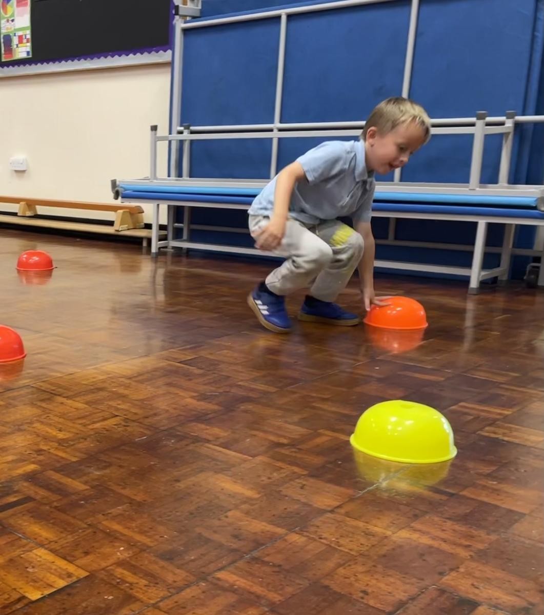 Year 1 practising agility skills